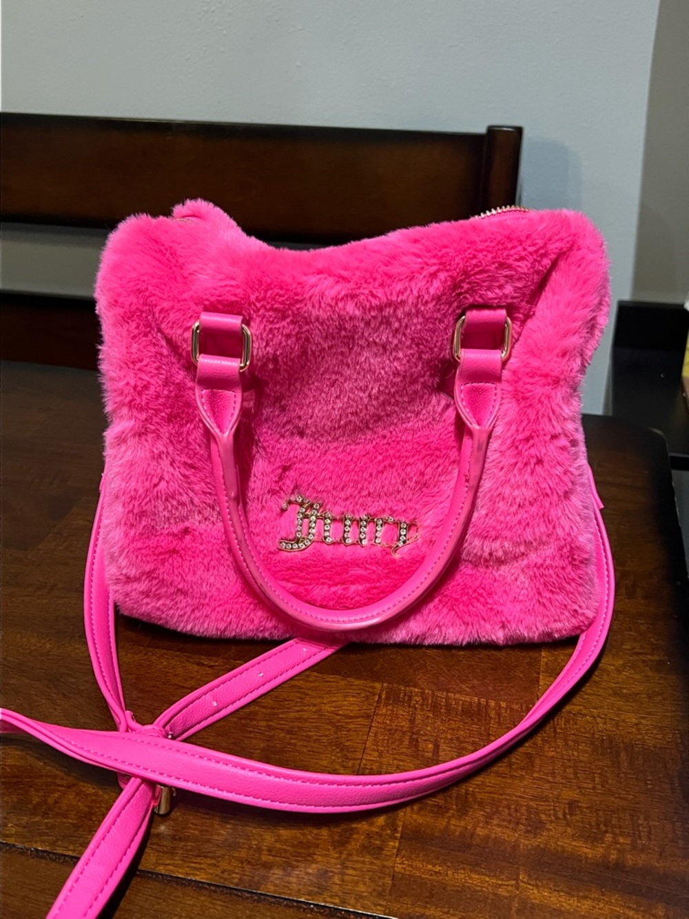 Juicy Couture Pink Fuzzy Bag